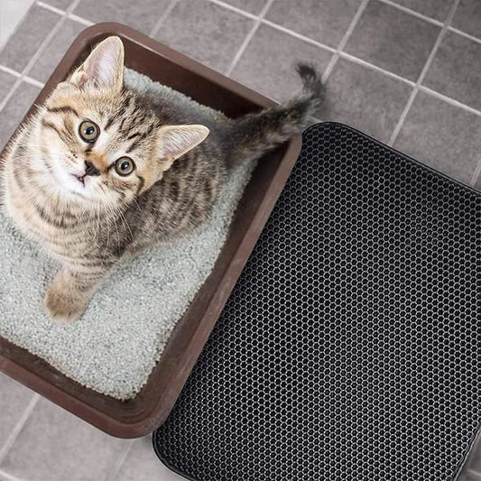 ⏰All Saints Pre Sale 47% Off🔥Non-Slip Cat Litter Mat-BUY 3 GET 1 FREE（Free Shipping)