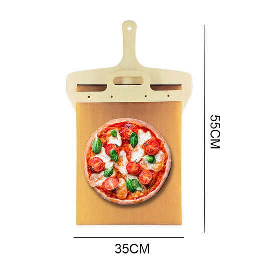 Premium Sliding Pizza Peel- Essential Kitchen Baking Tool