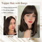 💖Instant New Look for You💖Natural Hair Toppers with Bangs for Women