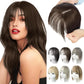 💖Instant New Look for You💖Natural Hair Toppers with Bangs for Women