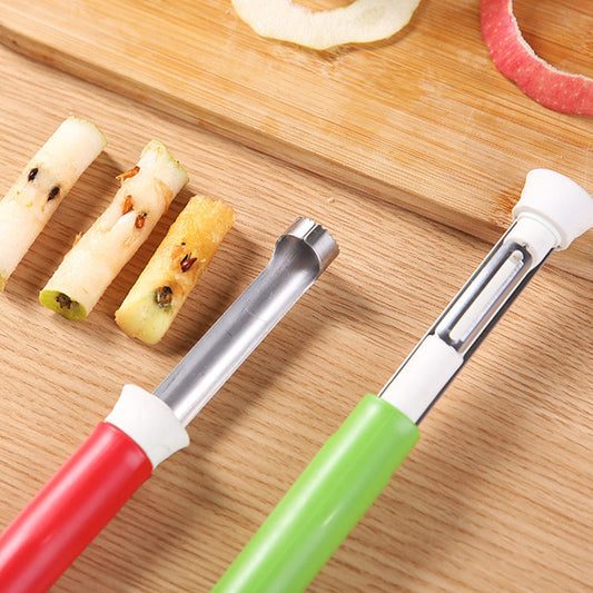 Stainless Steel Fruit Corer & Peeler 2 in 1